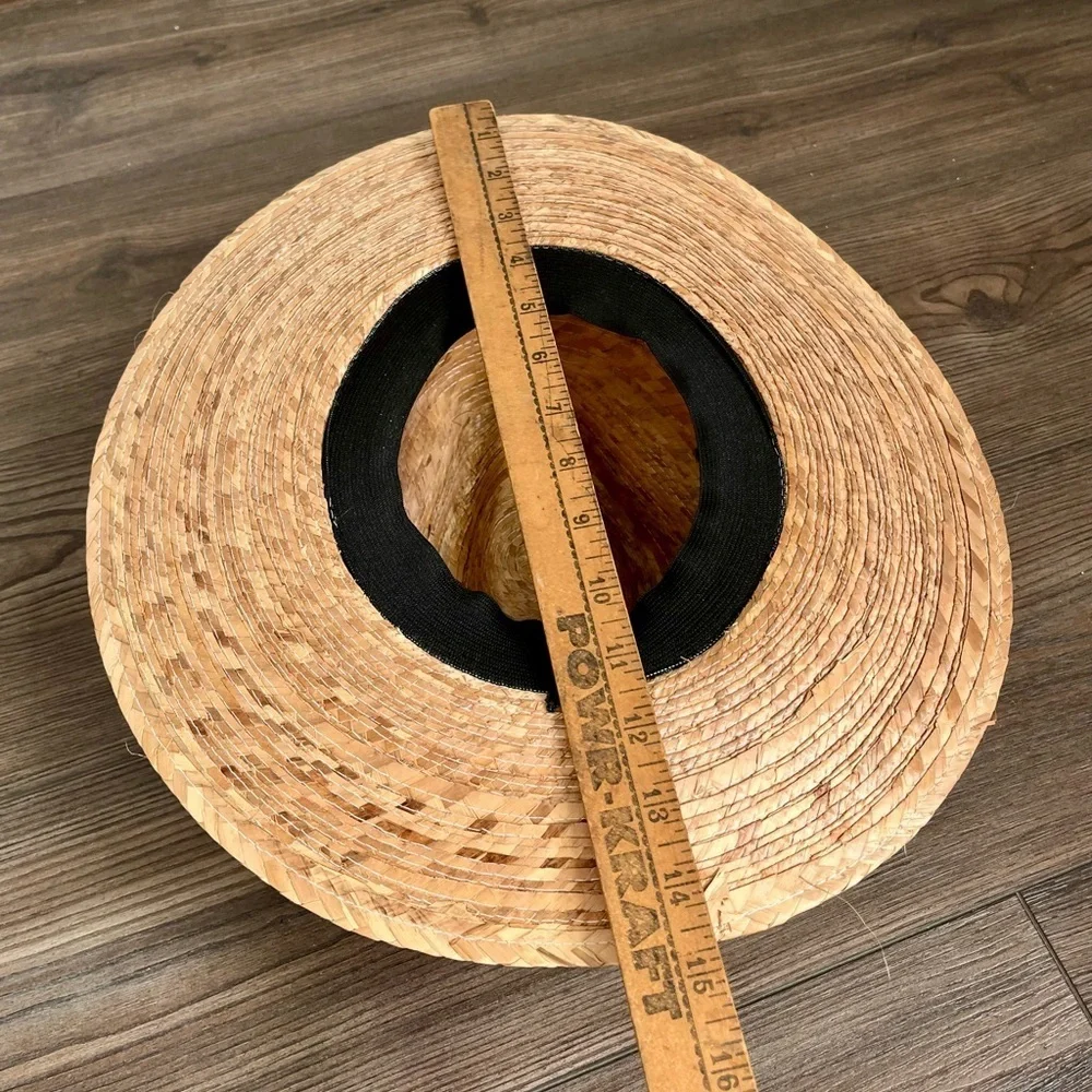 Stylish Straw Hat with Black Band